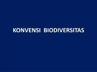 konvensi biodiversitas