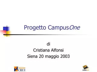 progetto campus one