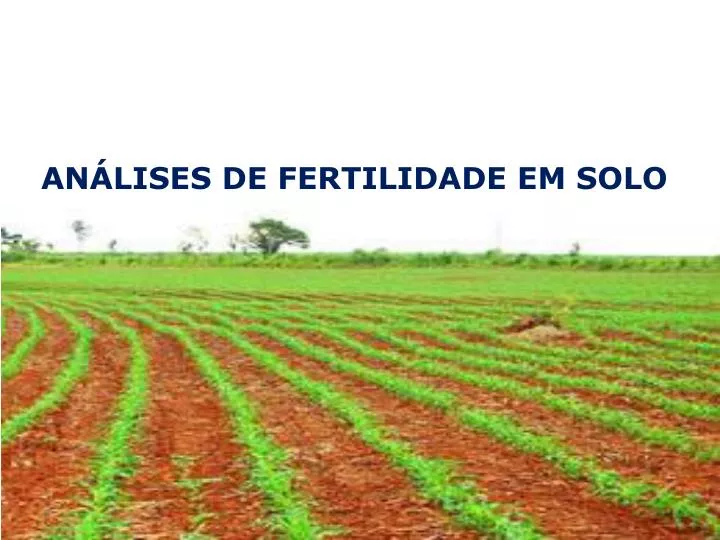 an lises de fertilidade em solo microbiol gica da gua