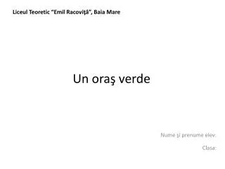 un ora verde