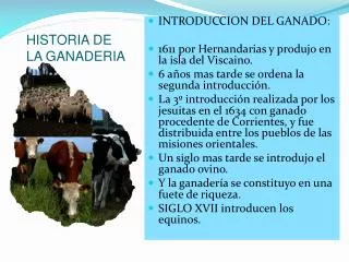 historia de la ganaderia