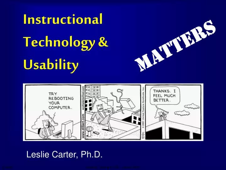 instructional technology usability