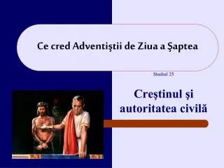 ce cred adventi tii de z iua a aptea