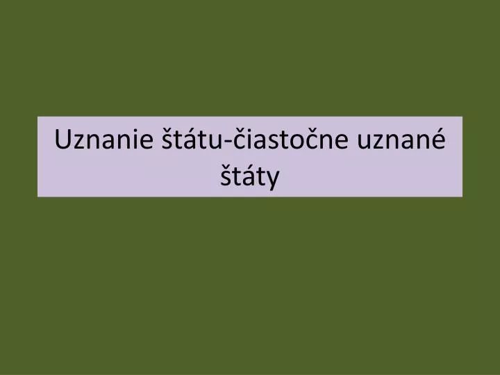 uznanie t tu iasto ne uznan t ty