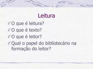 leitura