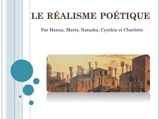 le r alisme po tique