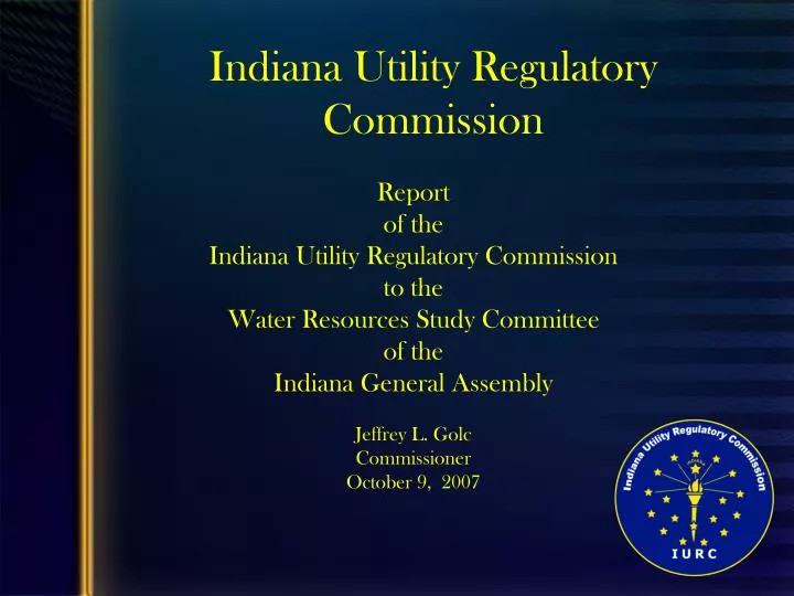 indiana utility regulatory commission