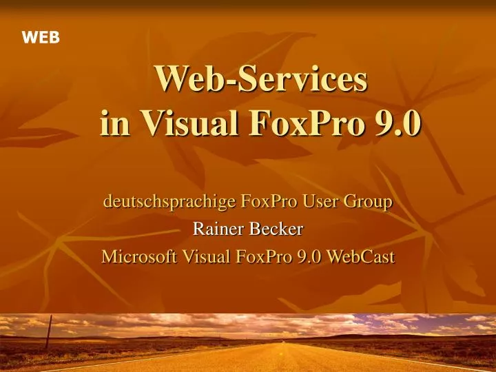 web services in visual foxpro 9 0