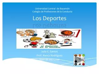 los deportes