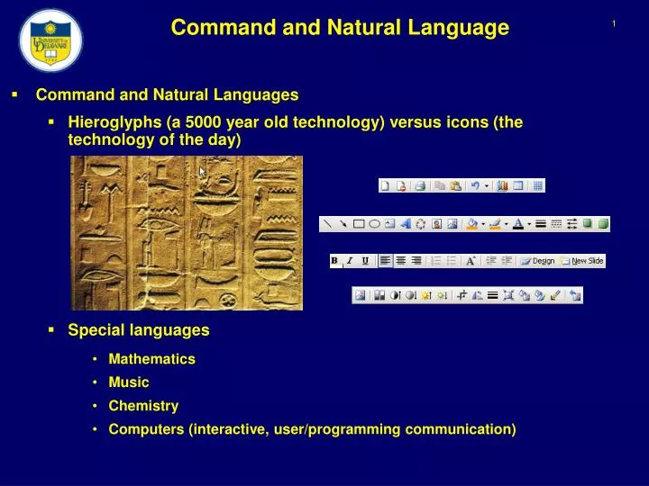 command and natural language