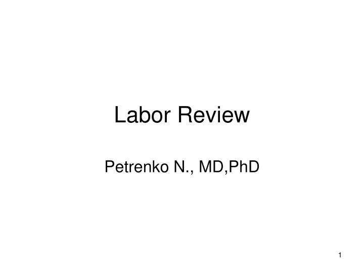 labor review