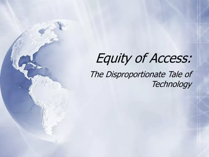 equity of access