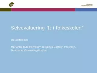 selvevaluering it i folkeskolen