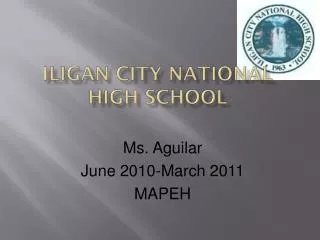 Iligan City National High School