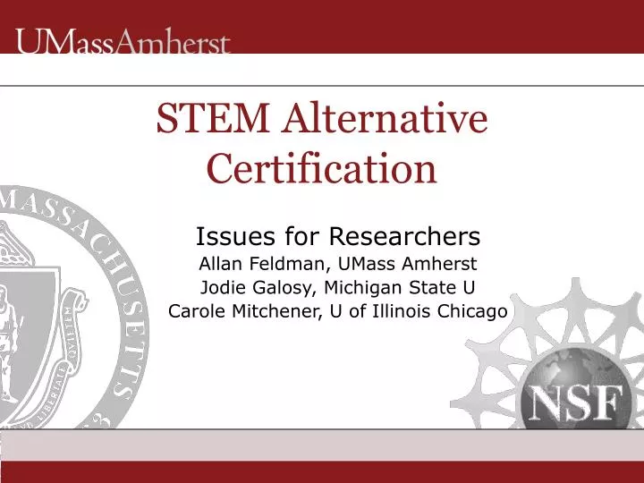 stem alternative certification