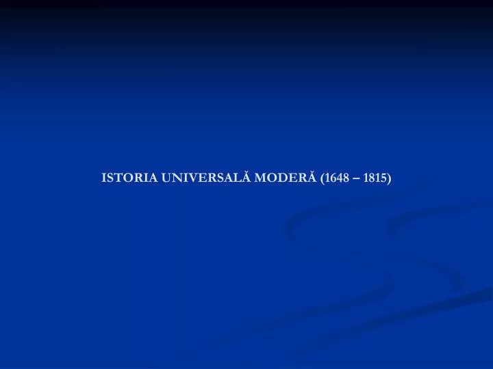 istoria universal moder 1648 1815