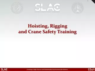 Hoisting, Rigging and Crane Safety Training