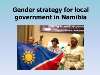 Gender strategy for local government in Namibia