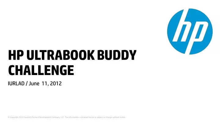 hp ultrabook buddy challenge