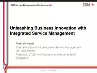 Unleashing Business Innovation with Integrated Service Management