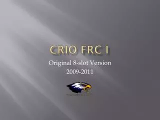 cRIO FRC I