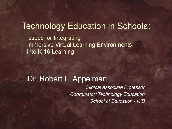technology education in schools