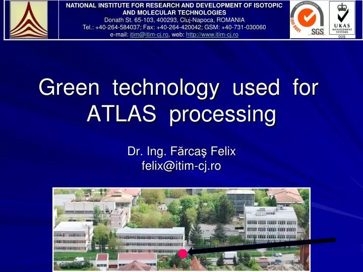 green technology used for atlas processing