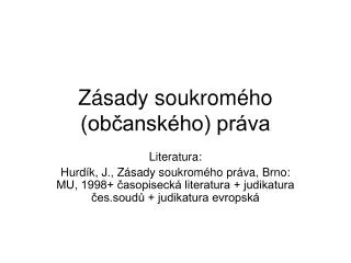 z sady soukrom ho ob ansk ho pr va