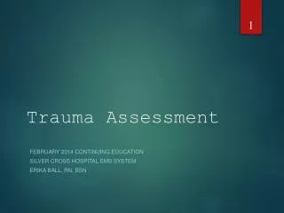 Trauma Assessment