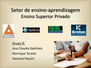 setor de ensino aprendizagem ensino superior privado
