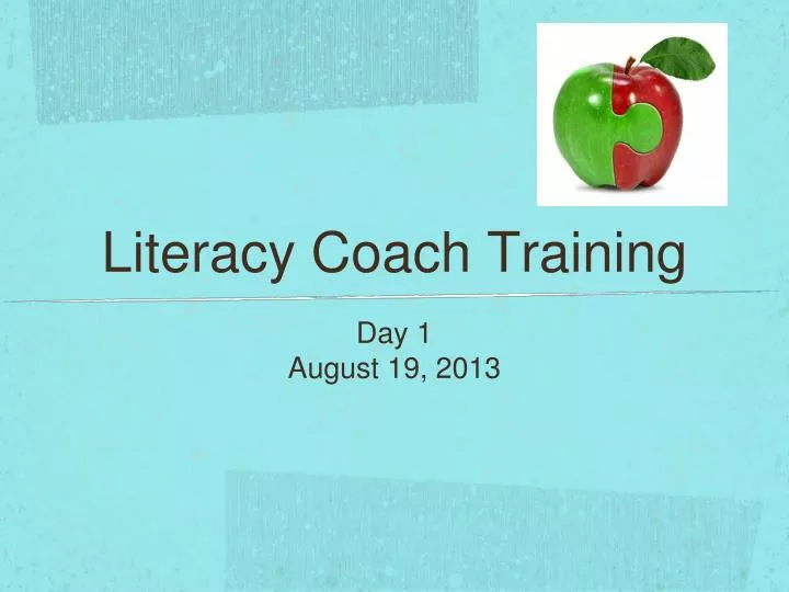 literacy coach training
