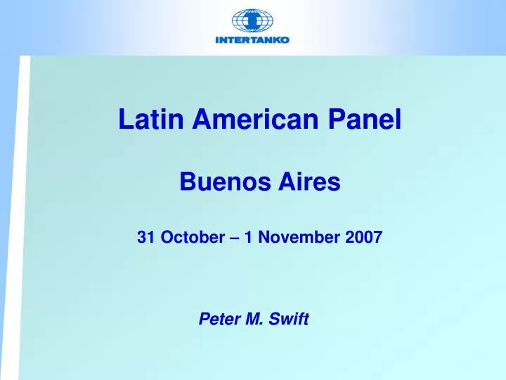 latin american panel buenos aires 31 october 1 november 2007