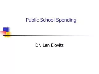 Public School Spending