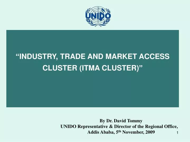 industry trade and market access cluster itma cluster