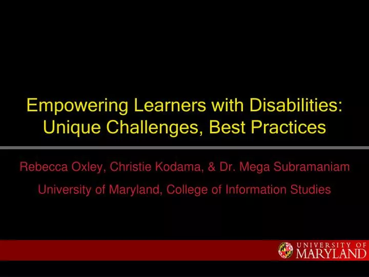 empowering learners with disabilities unique challenges best practices