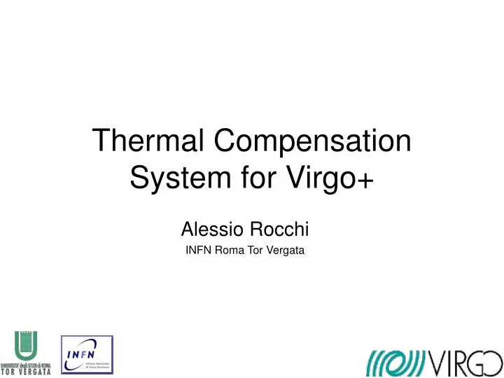 thermal compensation system for virgo