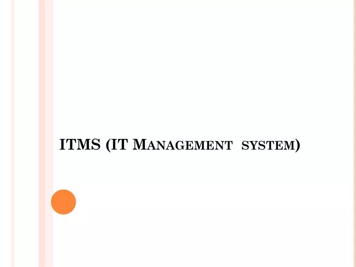 itms it management system