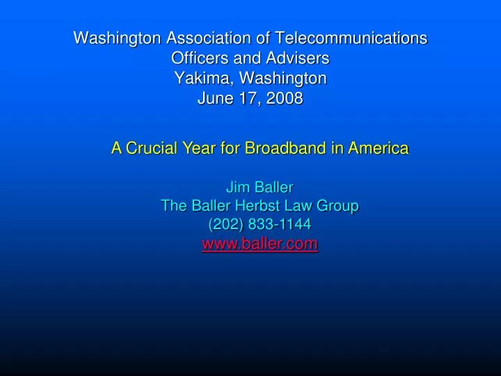 washington association of telecommunications officers and advisers yakima washington june 17 2008