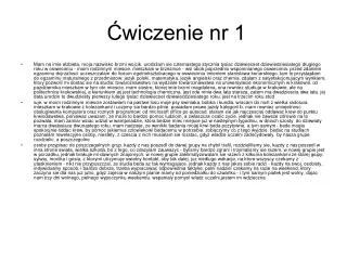 wiczenie nr 1
