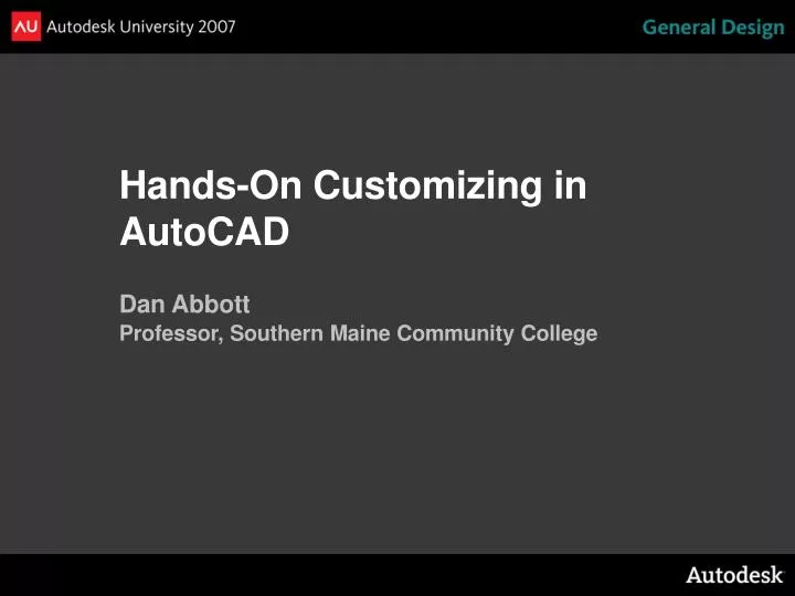 hands on customizing in autocad