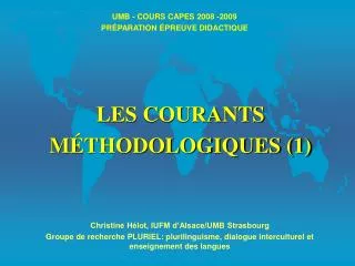 umb cours capes 2008 2009 pr paration preuve didactique