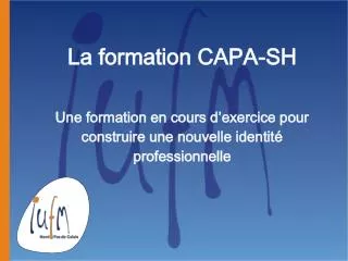 une formation en cours d exercice pour construire une nouvelle identit professionnelle