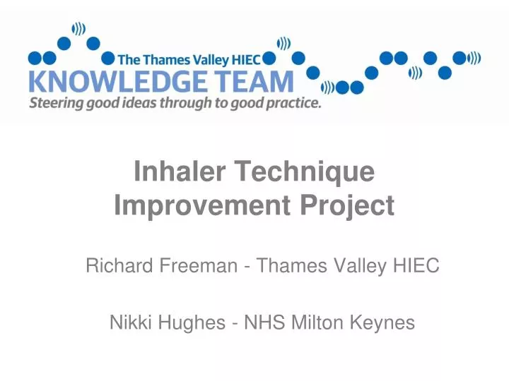 inhaler technique improvement project