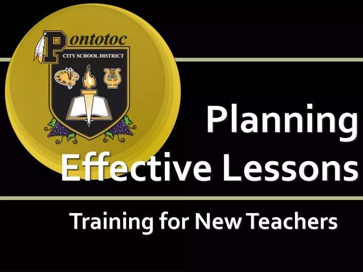 planning effective lessons training for new teachers