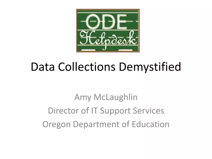 data collections demystified