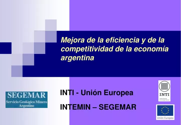 mejora de la eficiencia y de la competitividad de la econom a argentina
