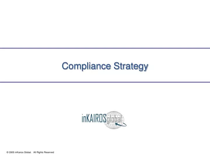 compliance strategy