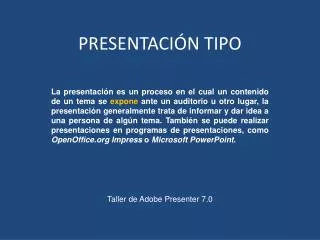 presentaci n tipo