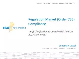 January 8, 2013 | NEPOOL markets committee