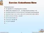 Exercise: Eratosthenes Sieve - slide 1